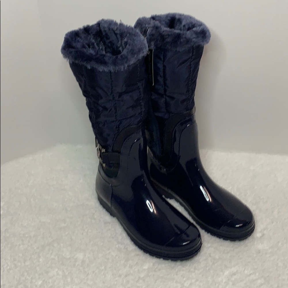 Henry Ferrera girls snow rain boot, Navy, size 4